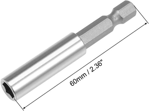 uxcell 2 Pcs 1/4 Inch Hex Shank by 2.36 Inch Magnetic Bit Holder Extension, Quick Release Screwdriver Drill Bit Power Tool by uxcell