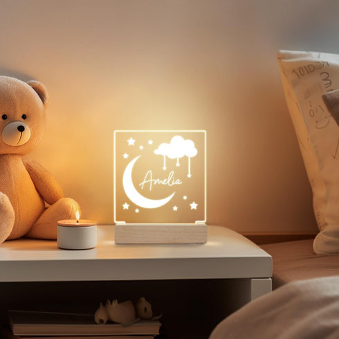 With Love From Julie Personalized Night Light for Kids Girls Boys Customized Gifts for Baby Girl Nursey Lamp Bedroom