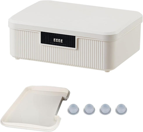 PENCK Lock Box Lockable Storage Bin 4.2 Gallon/16 Liter, Versatile Organizer with Changeable Lock for Home Office School