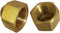 Legines 3/8" Flare Cap, Brass SAE 45 Degree Flare Tube Fitting, Pack of 2