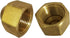 Legines 3/8" Flare Cap, Brass SAE 45 Degree Flare Tube Fitting, Pack of 2