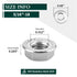 5/16-18 Serrated Flange Hex Lock Nuts, 304 Stainless Steel, Anti-Loose Nuts for Machinery, 25 PCS