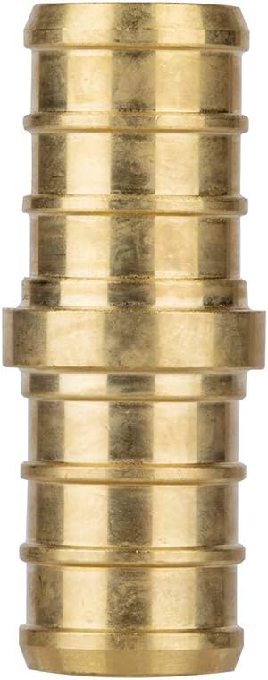 ISPINNER PEX Fittings, 1/2 inch Straight Coupling (6pcs), Degree Elbow (6pcs), PEX Tee (4pcs), Brass Barb Crimp Fittings
