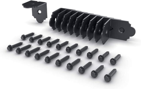 Ozco Building Products 56617 Laredo Sunset 2-inch Rafter Clips, Black (10 per Pack)