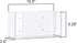 Amazing Abby Wall-Mounted Acrylic Glove Box Holder, Floating Glove Dispenser, Small Size