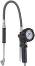 K Tool International 89005 Tire Inflator Gauge - Aluminum Die Cast, 2-1/2" Pressure Gauge, 24" Hose