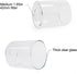 1 Pack 5.7" 4" 1.6" Zarbitta Clear Glass Lamp Shade Replacement, H, D, Opening, Replacement Glass Shades for Light