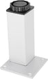 4Pcs 120mm Adjustable Square Cabinet Legs, Aluminum Alloy with Rotating Knob for Height Adjustment, for Cabinet Shelf