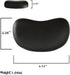 Ergonomic Memory Foam Wrist Pad, Anti-Skid Mouse Pad Support Mat for PC Computer Laptop Desktop (Deep Black)