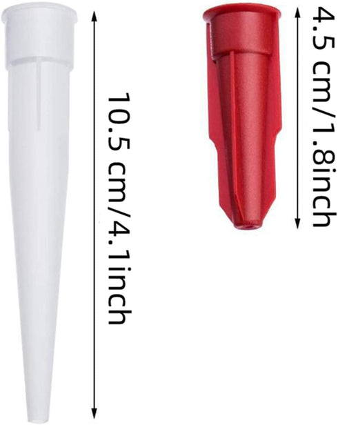Caulk Extension Nozzle, Sausage Caulking Gun Tips for Sealing and Preserving, Applicator Replacement Tool Supplies