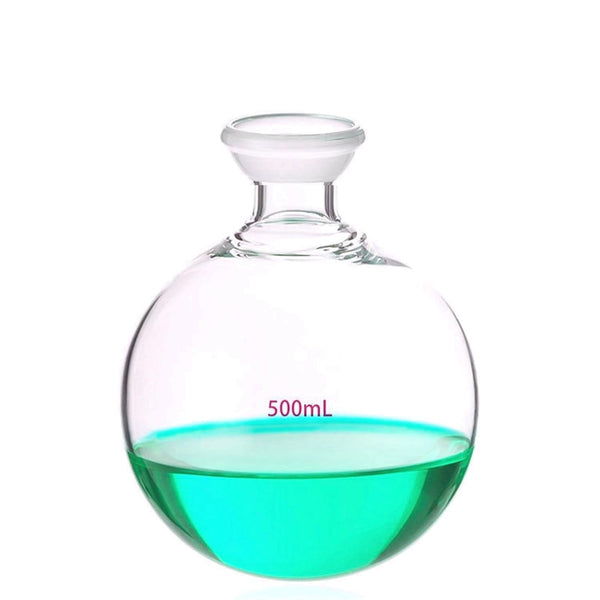 Dinglab S35 Spherical Joint Glass Flask,35/20 Lab Ball Socket Reservoir Bottle,Receiving Flask Rotary