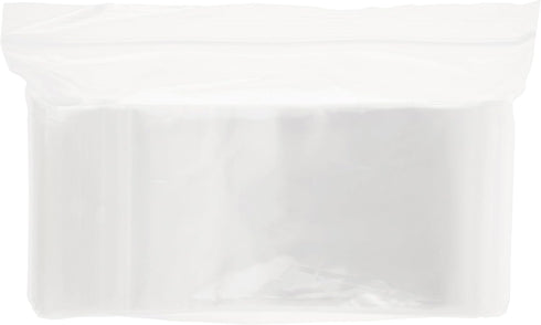 Plymor 3" x 6" Reclosable Plastic Bags, 2 Mil with Hang-Hole Zipper (Case of 1,000)