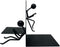 Ottimo Heavy Duty Metal Unique Office Desk Bookends for use as Bookshelf