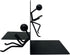 Ottimo Heavy Duty Metal Unique Office Desk Bookends for use as Bookshelf