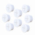 8 Pack Cable Cord Grommet, 3/4 Inch Flexible Wire Rubber Grommets for Cable Management, White