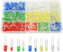 500Pcs 10 Values 3mm and 5mm Light Emitting Diodes Assorted Kit for Lighting Bulbs and Lamps