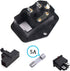 URBEST Inlet Module Plug, 5A Fuse Switch Male Power Socket, 10A 250V, 3 Pin IEC320 C14, 2 Sets
