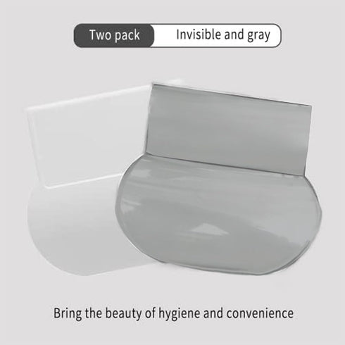 Toilet Lid Lifter - Toilet Seat Handle Lifter to Avoid Touching Toilet Cover (2, White/Gray)