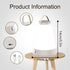 Invaxing 3 8 Dimmable Portable Touch Night Light Lamp for Bedside, Bedroom, Table, Nursing Room, Colors Brightness