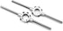 Die Stock Handle Wrench with Removable Round Handle Tools for Woodworking DIY, M7-M9 Metric Round Die Holder, 2pcs