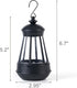 2 Pack 5.4 inch) Small Hanging Solar-Lantern Lights Replacement - Waterproof Mini Solar Lanterns Outdoor Replacement