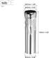 4 Inch Bulb Pack 6 MECCANIXITY Candle Socket Covers, Tall Chandelier Sleeves Light Base Holder, Silver
