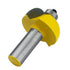 5pcs 1/2 Inch Set Set 1/8", 1/4", 5/16", 3/8", 1/2" Wolfride Shank Cove Router Bit Cove Molding Router Bits Radius Cove