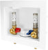 1/2-inch Hammer Arrestor,(WM010) EFIELD Washing Machine Outlet Box with Center Drain Push-Fit White, with Stainless