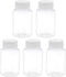 uxcell 100ml/3.4 oz PET Plastic Lab Chemical Reagent Bottles, Wide Mouth Liquid/Solid Storage Containers with Tamper