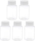 uxcell 100ml/3.4 oz PET Plastic Lab Chemical Reagent Bottles, Wide Mouth Liquid/Solid Storage Containers with Tamper