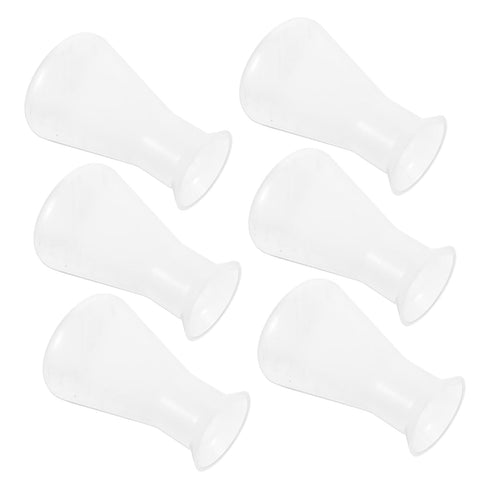 6pcs Graduated Laboratory Flask Set, 100ml Plastic Conical Erlenmeyer Flask for Chemistry Experiments