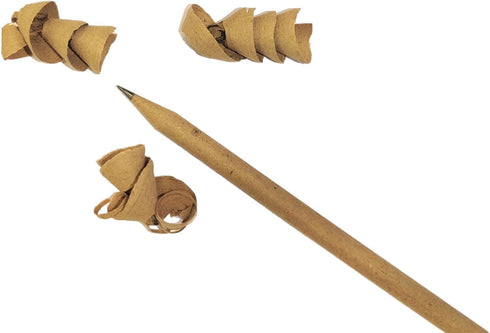 three leaf Recycled Paper Pencils, Pack of 10, Eco-Friendly, Non-Toxic Wood Free Pencil with Latex Free Eraser