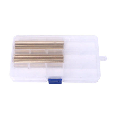 Swpeet 18Pcs Assorted Brass Solid Round Rod Lathe Bar Stock Kit - Diameter 2mm-8mm Length 100mm - Perfect for Various