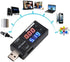 Black USB Power Meter, USB Current Meter, LCD Digital Multimeter for Voltage Testing and Current Measurement