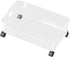 DimyFew Under Desk Book Storage Bin Under Desk Book Organizer with Wheels Storage