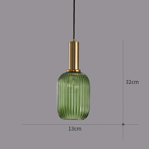 Debbte 5.1 Inches) Industrial Vintage Glass Pendant Lighting Brass Finish Modern Retro Drop Ceiling Light Hanging Lamp