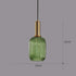 Debbte 5.1 Inches) Industrial Vintage Glass Pendant Lighting Brass Finish Modern Retro Drop Ceiling Light Hanging Lamp