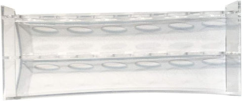 6 Hole Clear Acrylic Plastic Test Tube Bud Vase - Spice Rack for Vials, Bottles, Toothbrush, Razor