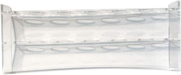 6 Hole Clear Acrylic Plastic Test Tube Bud Vase - Spice Rack for Vials, Bottles, Toothbrush, Razor