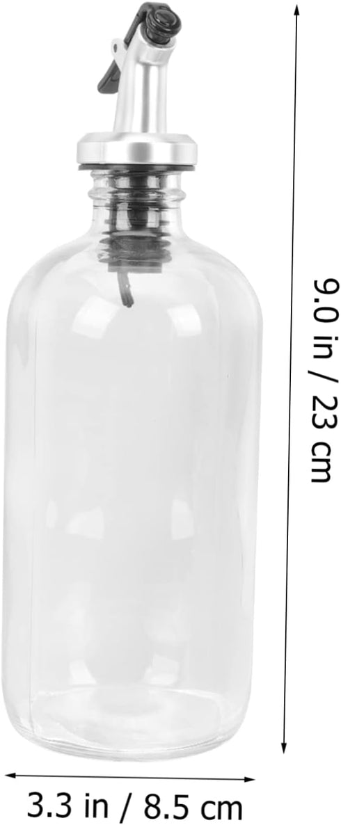 Set Elegant Glass Mouthwash Dispenser for Home Use