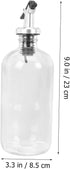 Set Elegant Glass Mouthwash Dispenser for Home Use