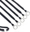Specialist ID 25 Pack Heavy Duty Breakaway Lanyards for Keys and IDs with Keychain Split Ring (Black)