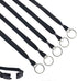 Specialist ID 25 Pack Heavy Duty Breakaway Lanyards for Keys and IDs with Keychain Split Ring (Black)