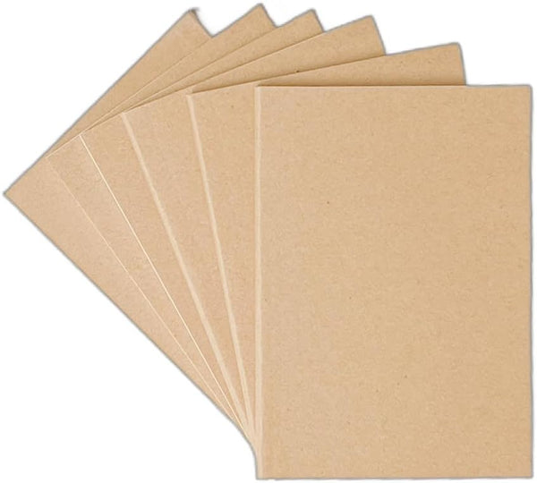 K-Kraft Mini Notebooks - Kraft Paper Covers, 4.375 x 3.125 inch, Set of 6