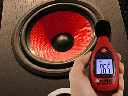 Triplett TSC-MC1 SoniChek Compact Decibel Sound Level Meter for Home Theater and Alarm Systems, C Weighted Measurement