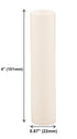 4 Inch E12 Set 12 Creative Hobbies Tall Cream Plastic Candle Covers Sleeves Chandelier Socket Covers - Slip Over