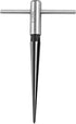 QWORK 1/8" - 1/2" Tapered Straight Flute Handle Reamer T Handle Tapered Reamer Tool for Wood Plastic