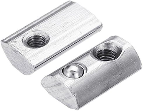 12-Pack 3030 Series Roll-in Spring M6 T Nut, Roll Ball Elastic Nuts for 8mm T-Slot Aluminum Extrusion Profile