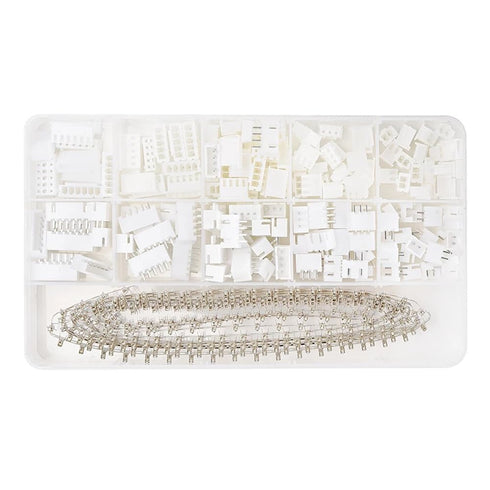 460PCS JST-XH Connector Kit, 2/3/4/5/6Pin Male & Female Housing Socket and XH 2.54mm Pin Connectors