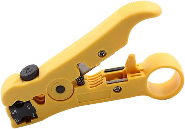 Universal Cable Stripper Cutter for Flat or Round UTP Cat5 Cat6 Wire Coaxial Stripping Tool